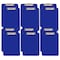 Better Office Products Plastic Clipboards, Durable, 12.5 x 9 Inch, Low Profile Clip, Blue, Set of 12, 12PK 45012 - alternate 1